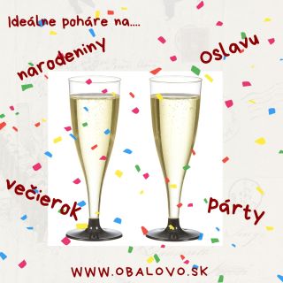 🥂 Otvorte sviatočnú náladu štýlovo! Elegancia nemusí byť len zo skla — tieto jednorazové poháre na šampanské vyzerajú...
